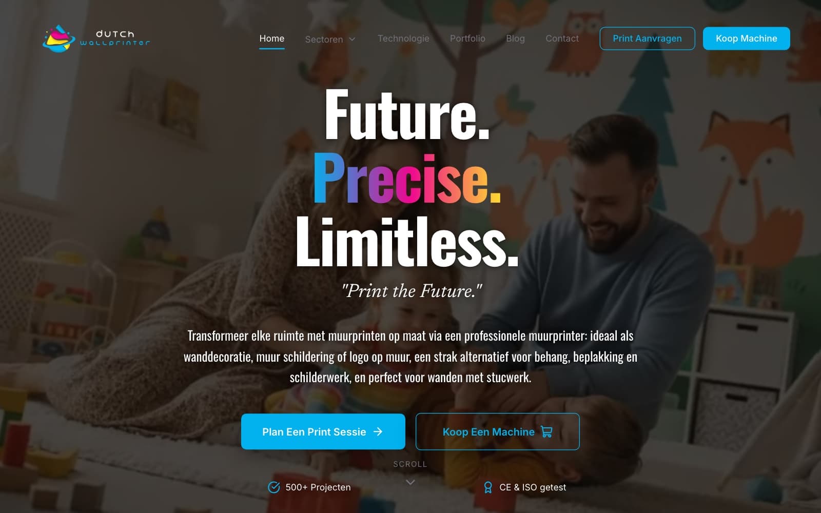 Dutch Wallprinter projectbeeld