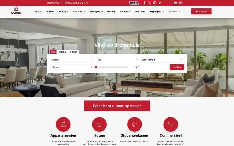 Smart Wonen website