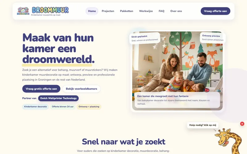 Droommuur website