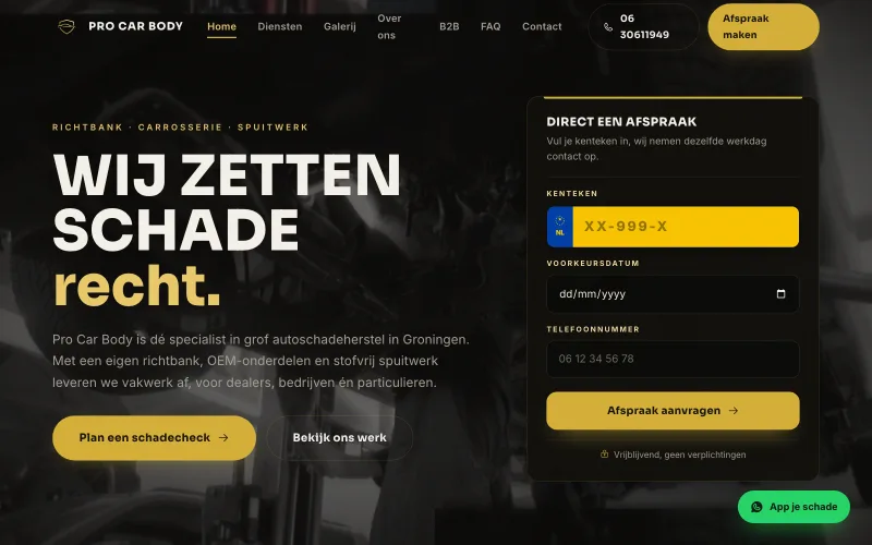 ProCarBody website